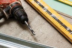 Drill and level tool